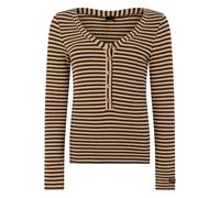 PINKO - Camicia a righe a maniche lunghe - - Knitwear - Donna - Beige - M