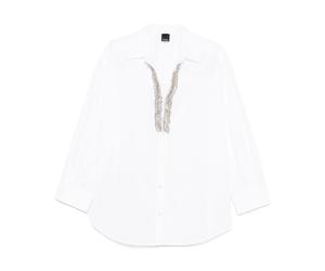 PINKO - Camicia Bianca con Bottoni Maniche Lunghe - - Blouses & Shirts - Donna - Bianco - S