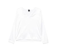 PINKO - Camicia Bianca con Scollo a V - - Blouses & Shirts - Donna - Bianco - S