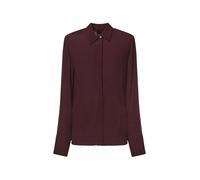 Pinko camicia Cimbidio manica lunga in crepe fluido borgogna