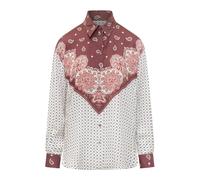 PINKO - Camicia con motivo cravatta e stampa piazzata - - Blouses & Shirts - Donna - Multicolore - L
