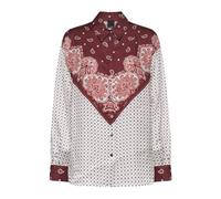 PINKO - Camicia con motivo cravatta e stampa piazzata - - Blouses & Shirts - Donna - Multicolore - S