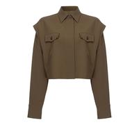 PINKO - Camicia Corta con Tasche - - Jackets - Donna - Marrone - L