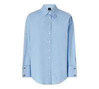 PINKO - Camicia in popeline con stampa manifesto graffiti sul retro - - Blouses & Shirts - Donna - Blu - S