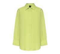 PINKO - Camicia in Popeline di Cotone - - Blouses & Shirts - Donna - Verde - M