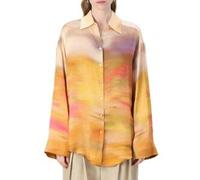 PINKO - Camicia Cotone Multicolore Beige Stampa - - Blouses & Shirts - Donna - Multicolore - M