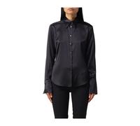 PINKO - Camicia Slim Fit con Orlo Arrotondato - - Blouses & Shirts - Donna - Nero - XL