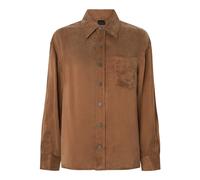 PINKO - Careser Twill Shirt - - Blouses & Shirts - Donna - Marrone - M