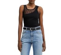 Pinko canotta a costine con pizzo Cupboard nero