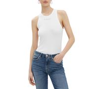 Pinko canotta Distinto a costine bianco