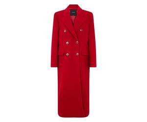 PINKO - Cappotto Lungo Doppio Petto - - Coats - Donna - Rosso - S