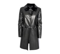 PINKO - Cappotto monopetto - - Coats - Donna - Nero - L