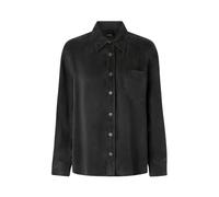 PINKO - Camicia in twill di cupro - - Blouses & Shirts - Donna - Nero - M