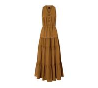 PINKO, ,Dresses ,Donna ,Marrone ,S Casarsa Abito Voile e Gabardin