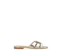 Pinko ciabatta Marli in pelle laminata con logo platino 39