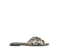 Pinko ciabatta Milly in fantasia pitonata beige nero