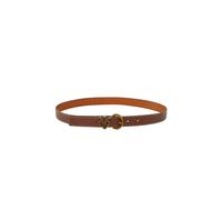 Pinko cintura Tamboril h 2,5 in pelle martellata marrone cuoio XS