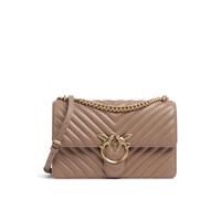 Pinko Love One Classic Borsa a spalla marrone chiaro, pelle, donna