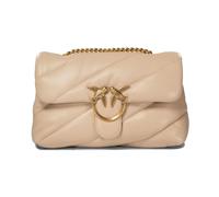 Pinko Love Puff Classic Borsa a spalla beige, pelle di pecora, donna