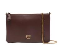Pinko classic simply burgundy wine clutch bag - marrone, unica