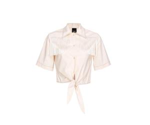 Pinko COSTANTINE Camicia Popeline con Frange