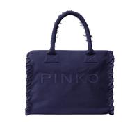 PINKO - Cotton Shopper Bag con Logo - - Bags - Donna - Viola - ONE SIZE