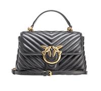 Pinko Love Lady Puff Mini Borsa a mano nero, pelle di pecora, donna