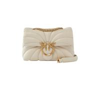 Pinko Love Puff Mini Borsa a spalla bianco, pelle di pecora, donna