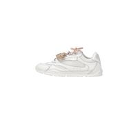 Pinko Sneakers Yulia 01 Donna Bianco con Lacci Doppi, Suola in Gomma 2 cm, Pelle e Poliestere, Stile Casual Sportivo 40