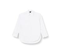 Pinko Eden Camicia Popeline di Cotone Camicetta Lunga, Z04_Bianco Brill, 44 Donna