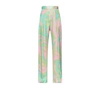 PINKO - Elegant Satin Lucido Green Pink - - Trousers - Donna - Multicolore - S