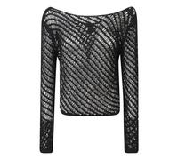 PINKO - Faglia Knit - - Tops - Donna - Nero - M