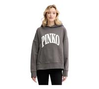 PINKO - Felpa con cappuccio in cotone - - Sweatshirts & Hoodies - Donna - Grigio - S