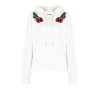 PINKO - Felpa con Paillettes - - Sweatshirts & Hoodies - Donna - Bianco - S