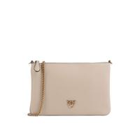 Pinko Borsa a Tracolla in Pelle, 24 x 16,5 x 2 cm, Beige con Catena Oro Anticato
