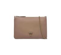 Pinko Borsa a tracolla Flat Classic pelle marrone 24 cm da donna
