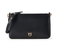 Pinko flat horizontal mini vitello seta - codice modello 104277 codice materiale A0F1 nero NERO-ANTIQUE GOLD Z99Q U