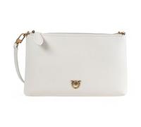 Pinko flat horizontal mini vitello seta - codice modello 104277 codice materiale A0F1 bianco BIANCO SETA-ANTIQUE GOLD Z14Q U