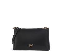 Pinko flat horizontal mini vitello seta - codice modello 104277 codice materiale A0F1 nero NERO-ANTIQUE GOLD Z99Q U