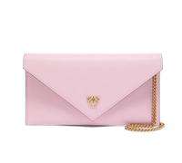 PINKO - Flat Mini Wallet on Chain - - Accessories - Donna - Rosa - ONE SIZE