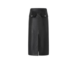PINKO - Gerbera Gonna Spalmato Effetto - - Skirts - Donna - Nero - M