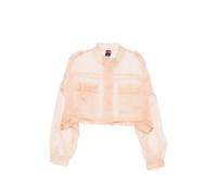PINKO - Giacca Corta in Organza di Seta - - Blouses & Shirts - Donna - Rosa - S