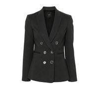 PINKO - Giacca in Jersey a Doppio Petto con Rever a Punta - - Jackets - Donna - Nero - M