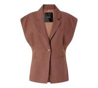 PINKO - Giacca smanicata effetto Pinko in poliviscosa - - Jackets - Donna - Marrone - M