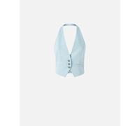 PINKO - Gilet Blu Sartoriale Cady - - Jackets - Donna - Blu - S
