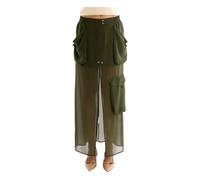 PINKO - Gonna Lunga in Georgette con Tasche - - Skirts - Donna - Verde - L