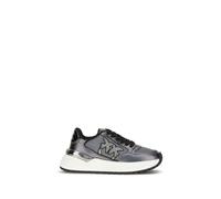 Pinko sneakers Gem in mesh e nappa laminata argento 37