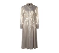 PINKO Grullo Abito Georgette Laminat Light Sand Taglia: 40 | Abiti Midi Outlet | Donna | Marrone