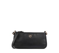 Pinko Half Moon Mini Borsa a tracolla nero, pelle di vitello finemente grana, donna