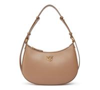 Pinko HALF MOON MINI FLAP VITELLO SETA marrone D01Q BISCOTTO ZENZERO-ANTIQUE GOLD 26X19X7